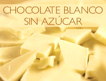chocolate blanco sin azúcar