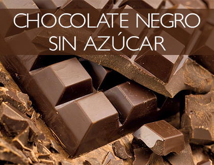 chocolate negro sin azúcar
